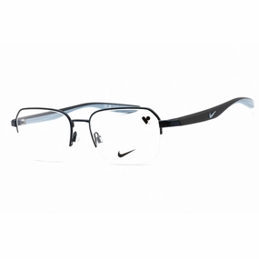 Nike Men's Eyeglasses - Half Rim Rectangular Satin Navy Metal Frame | NIKE 8152 410