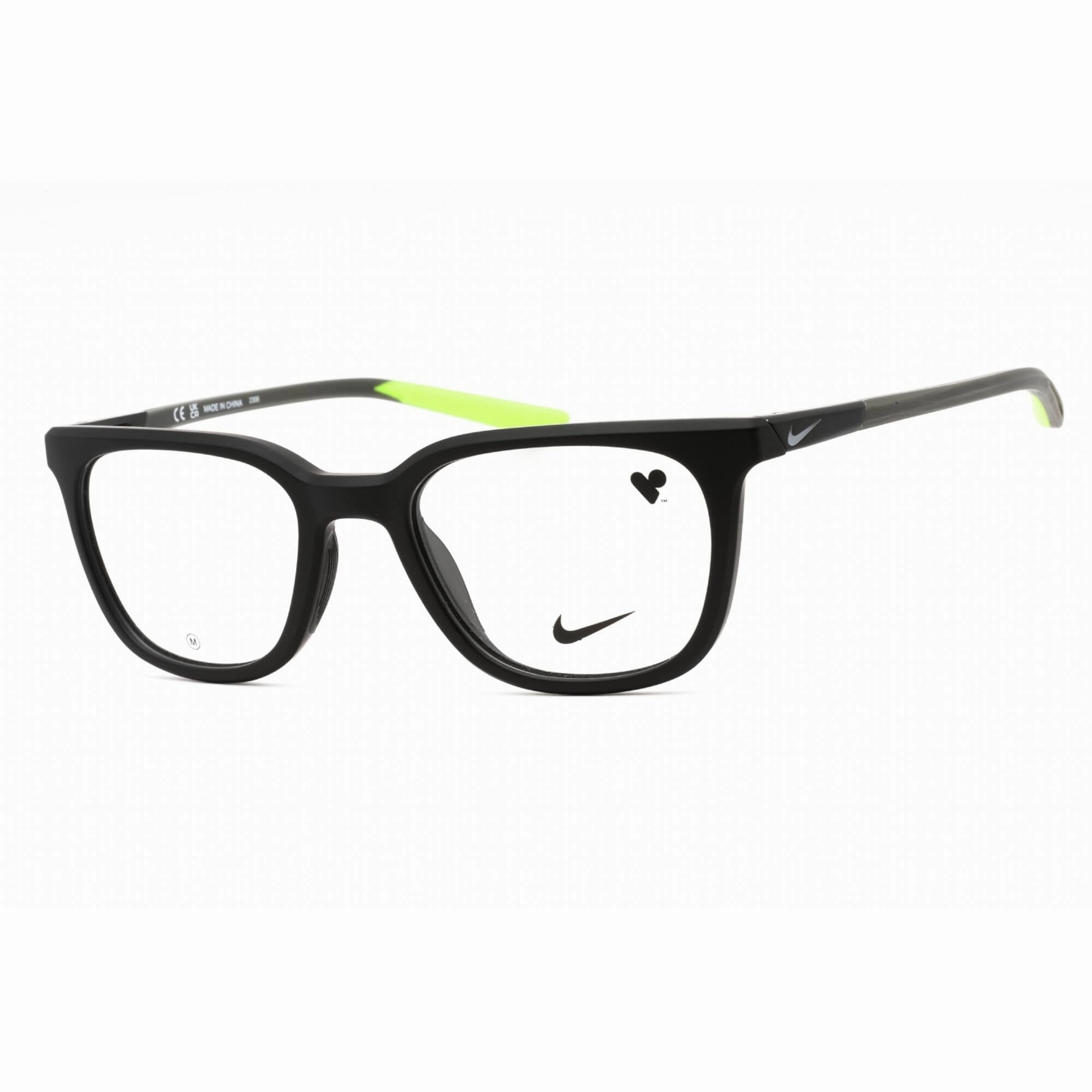 Nike Men's Eyeglasses - Matte Black/Dark Grey Square Full Rim Frame | NIKE 7290 002