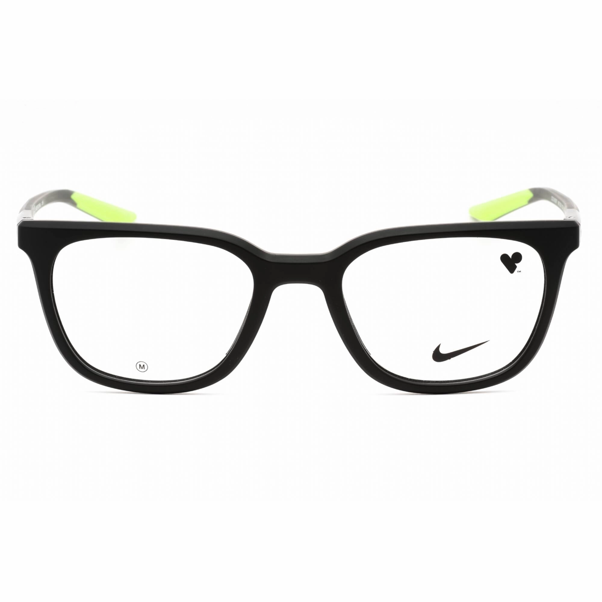 Nike Men's Eyeglasses - Matte Black/Dark Grey Square Full Rim Frame | NIKE 7290 002