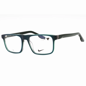 Nike Men's Eyeglasses - Navy Tri-Laminate Acetate Rectangular Frame | NIKE 7161 414