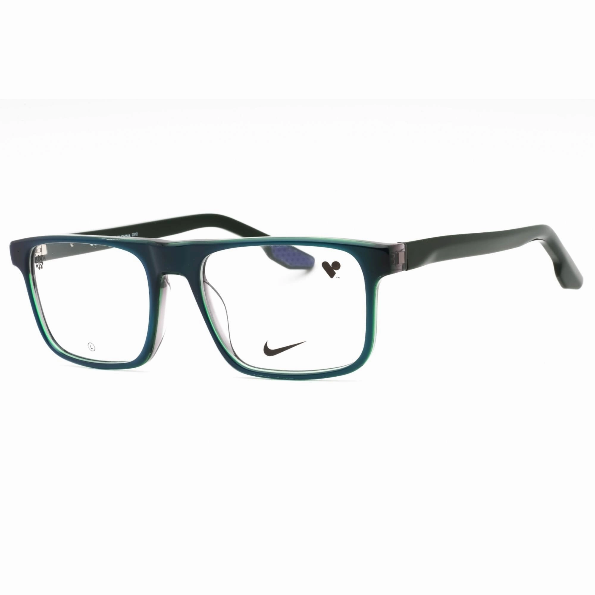 Nike Men's Eyeglasses - Navy Tri-Laminate Acetate Rectangular Frame | NIKE 7161 414