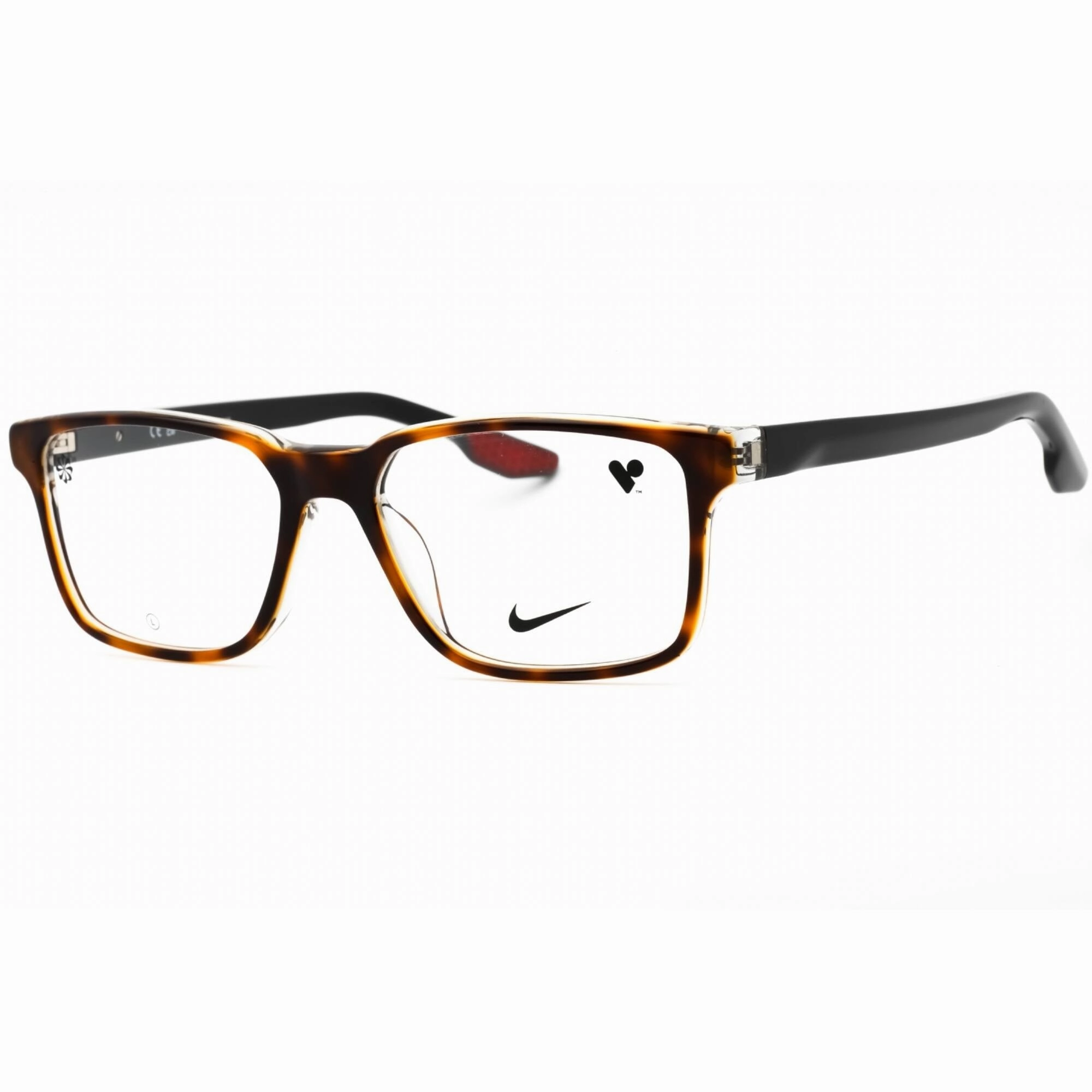 Nike Men's Eyeglasses - Tortoise/Crystal Smoke Full Rim Acetate Frame | NIKE 7160 242