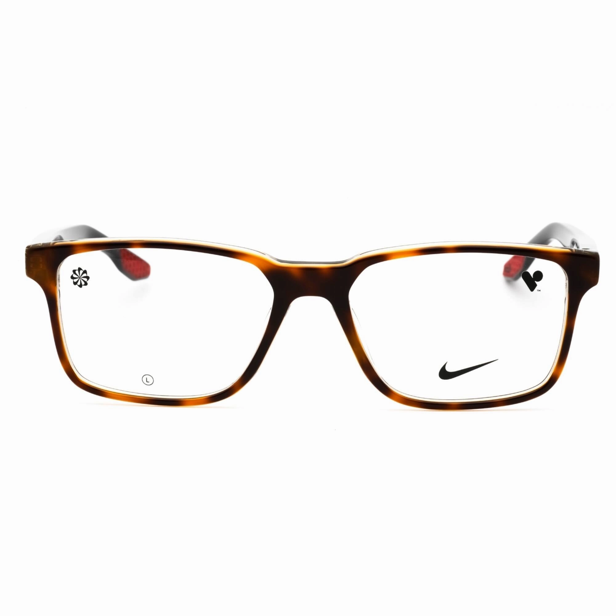 Nike Men's Eyeglasses - Tortoise/Crystal Smoke Full Rim Acetate Frame | NIKE 7160 242