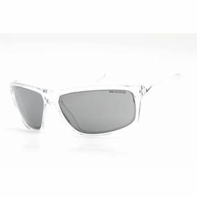 Nike Men's Sunglasses - Crystal Clear Plastic Rectangular Shape Frame | EV1112 900
