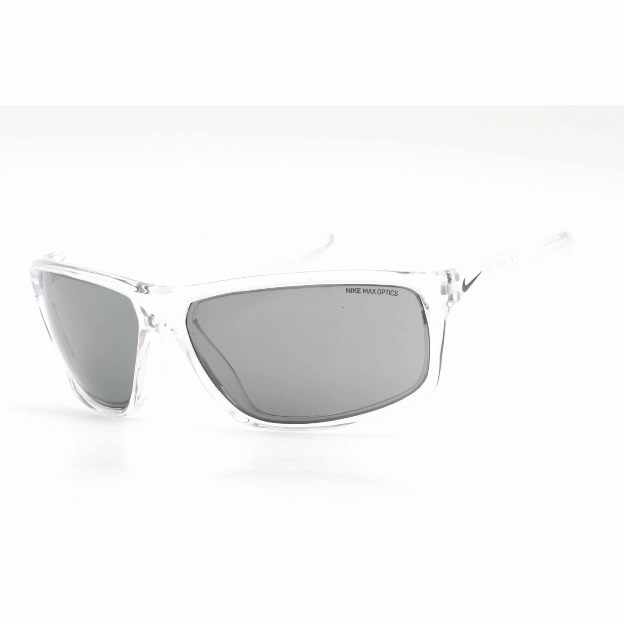 Nike Men's Sunglasses - Crystal Clear Plastic Rectangular Shape Frame | EV1112 900