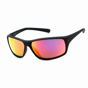 Nike Men's Sunglasses - Matte Black Full Rim Rectangular | ADRENALINE MI EV1134 006