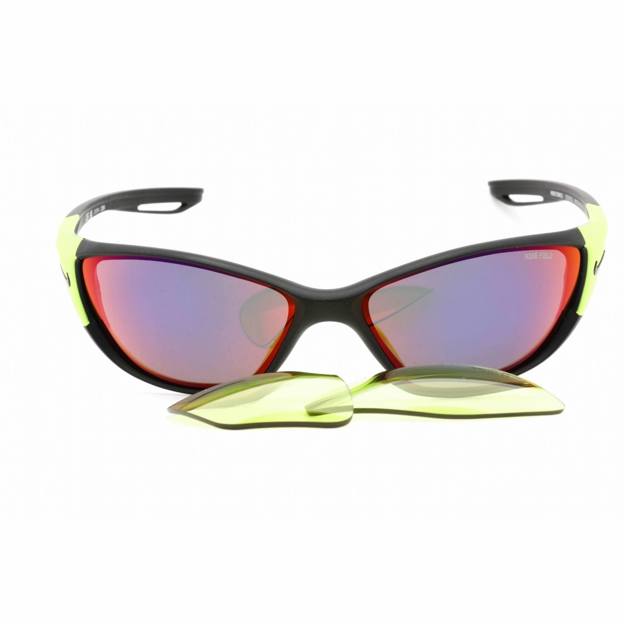 Nike Men's Sunglasses - Matte Black Wraparound Shape Frame | NIKE ZONE E DZ7357 011