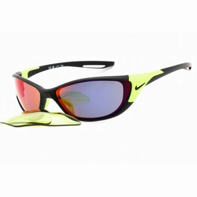 Nike Men's Sunglasses - Matte Black Wraparound Shape Frame | NIKE ZONE E DZ7357 011