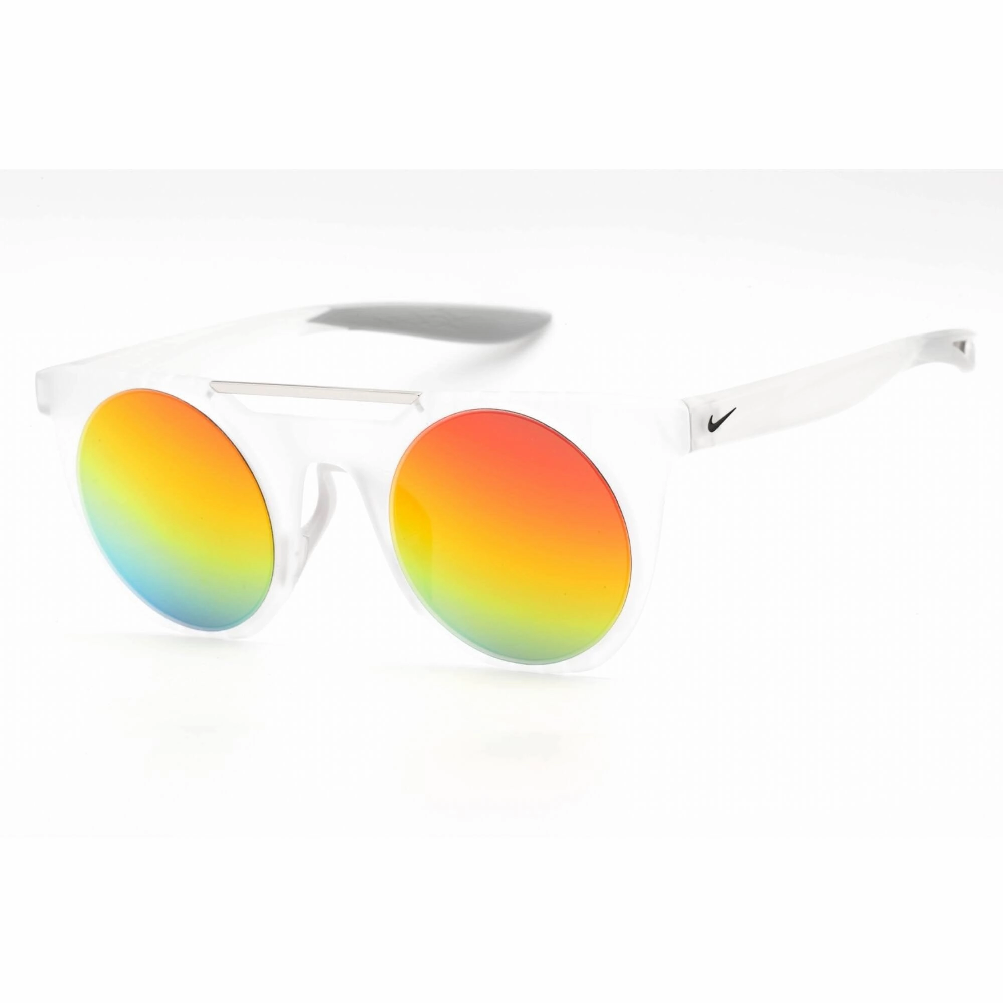 Nike Men's Sunglasses - Matte Clear/Black Plastic Round | NIKE BANDIT RISE DA3058 900