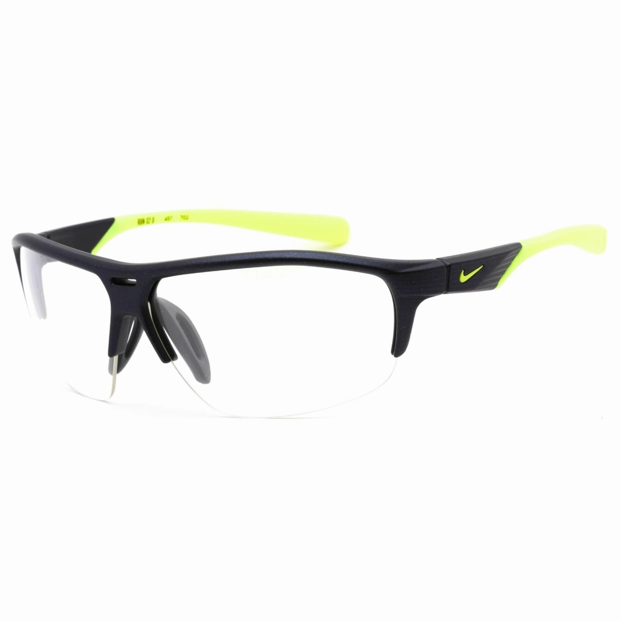 Nike Men's Sunglasses - Matte Obsidian Plastic Wraparound Shape Frame | RUN X2 D 457