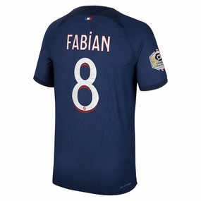 Nike Paris Saint-Germain Authentic Match Fabian Home Jersey w/ Ligue 1 Champion Patch 23/24 (Midnight Navy)