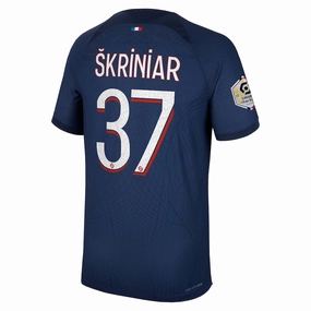 Nike Paris Saint-Germain Authentic Match Skriniar Home Jersey w/ Ligue 1 Champion Patch 23/24 (Midnight Navy)