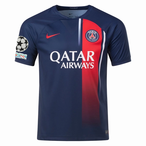 Nike Paris Saint-Germain Fabian Ruiz Home Jersey w/ Champions League Patches 23/24 (Midnight Navy)