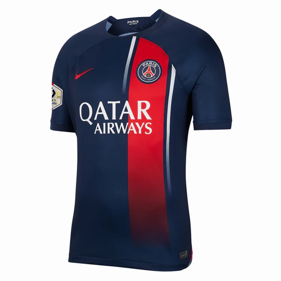 Nike Paris Saint-Germain Nuno Mendes Home Jersey w/ Ligue 1 Champions Patch 23/24 (Midnight Navy)