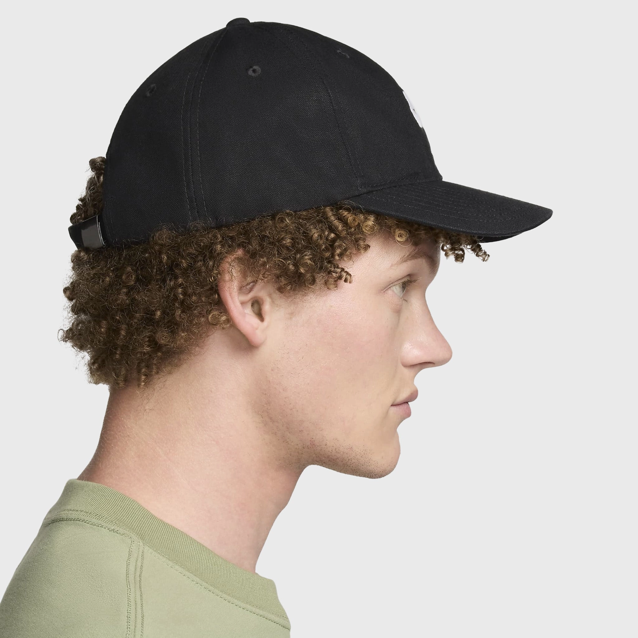 Nike SB Unstructured Flat Bill Cap Black / White