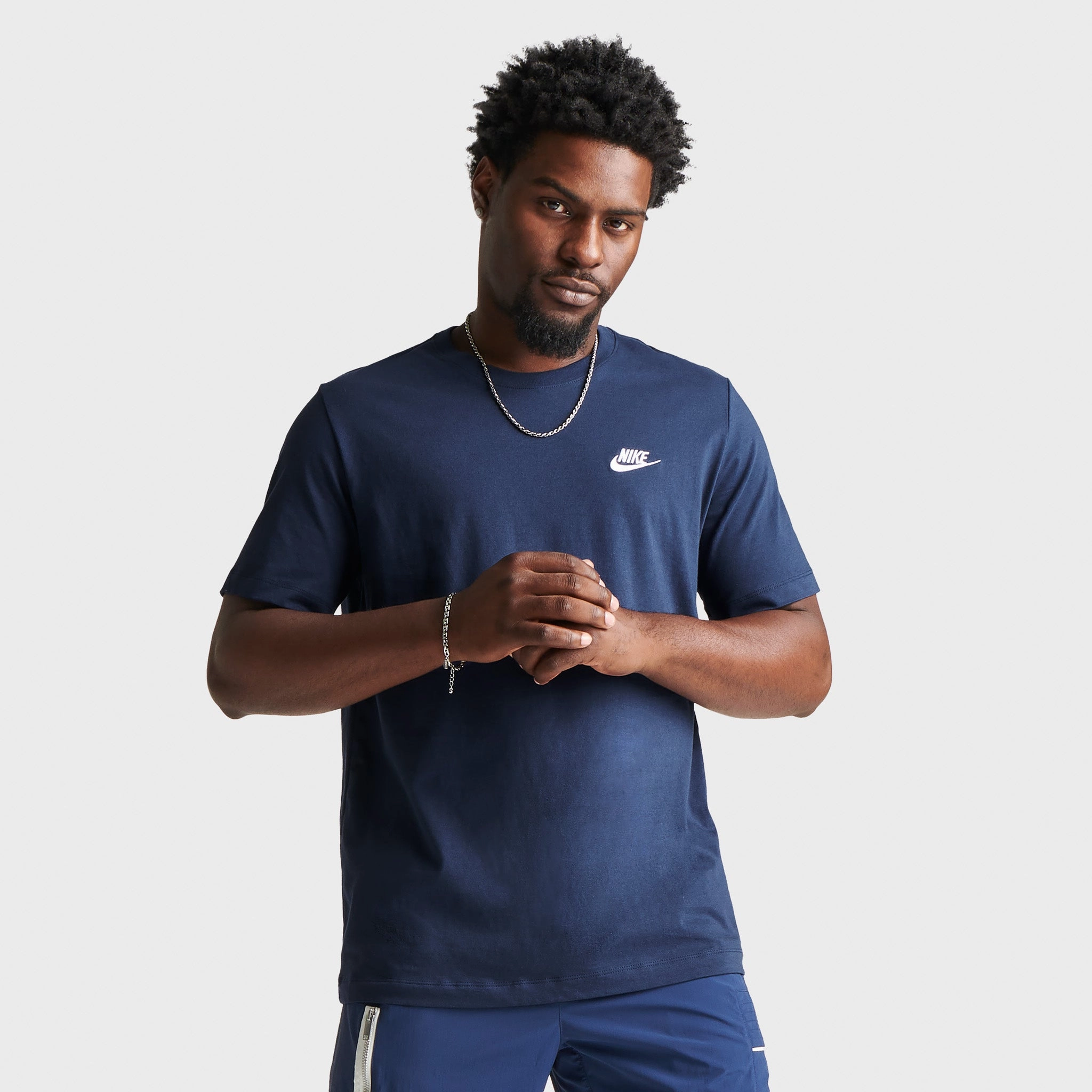 Nike Sportswear Club T-shirt Midnight Navy / White