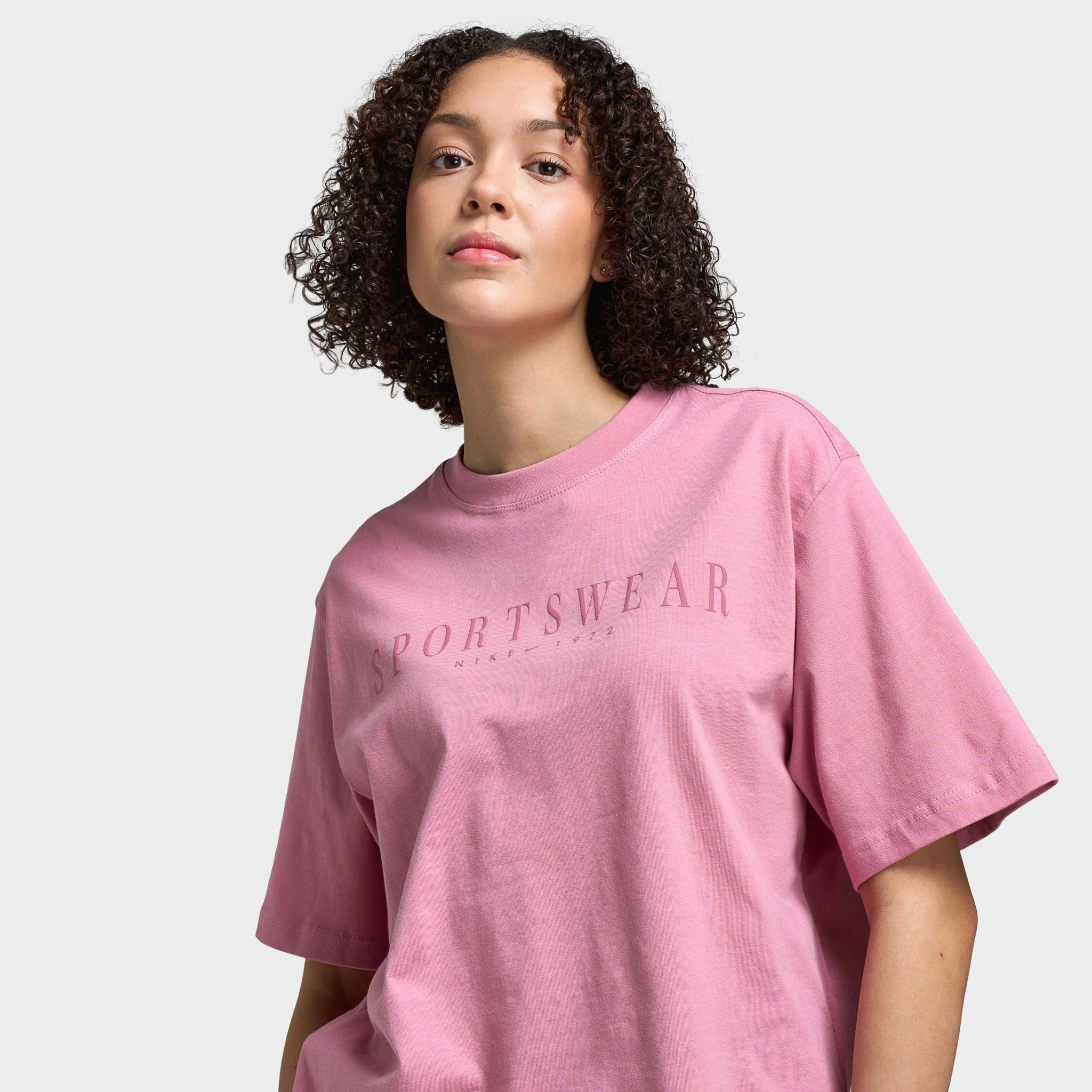 Nike Sportswear Women's Boxy Sport T-Shirt Elemental Pink / Desert Berry