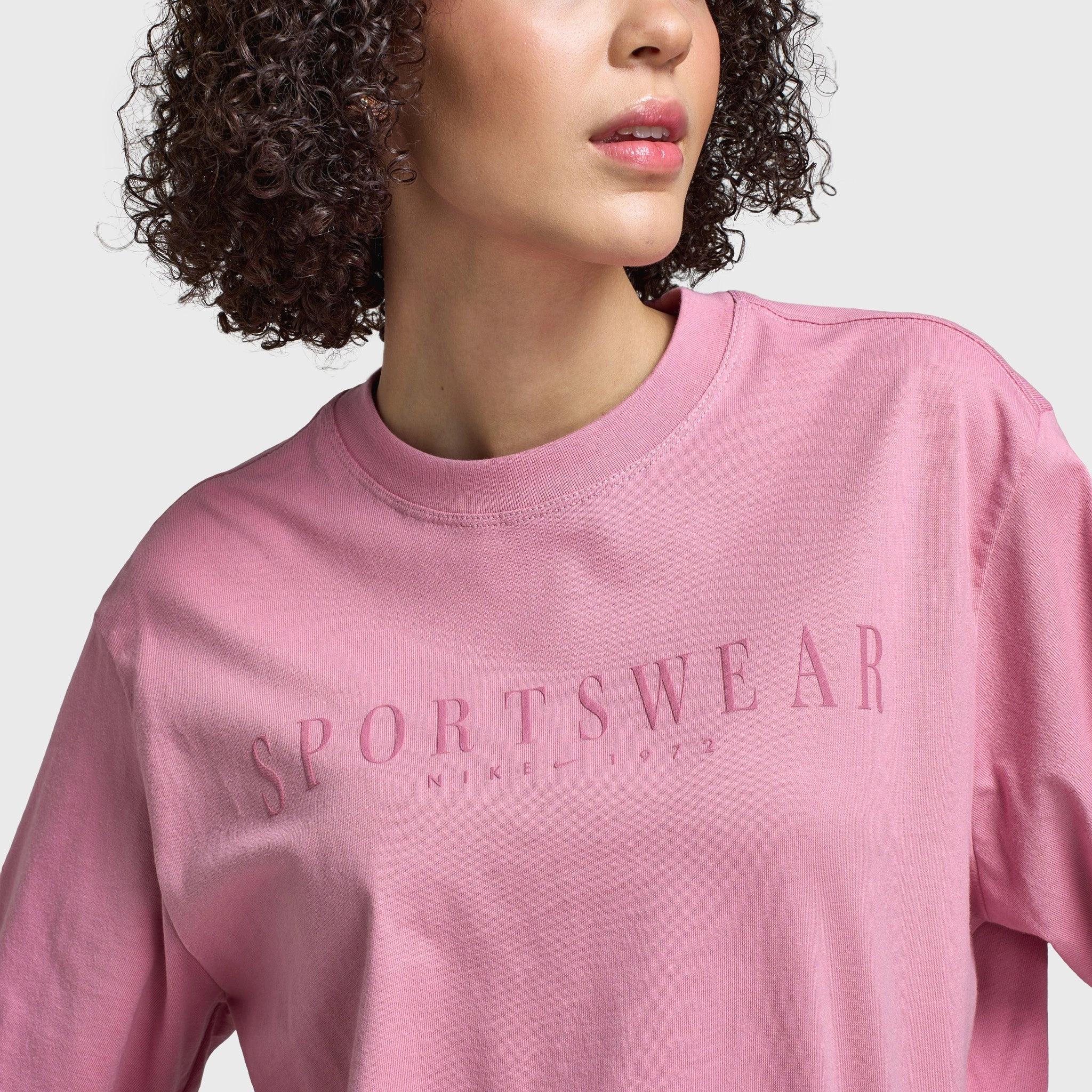 Nike Sportswear Women's Boxy Sport T-Shirt Elemental Pink / Desert Berry