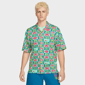 Nike Spring Break Button Up Shirt Laser Blue / Mint Foam
