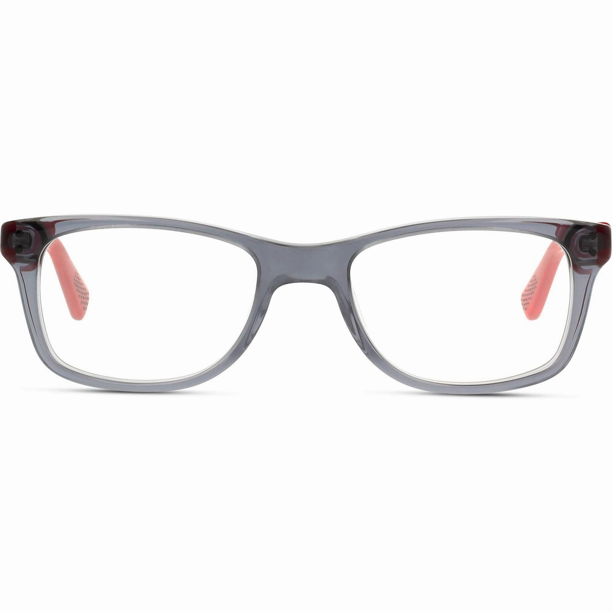 Nike Unisex Eyeglasses - Anthracite/Red Plastic Square Frame Demo Lens | NIKE 5538 70
