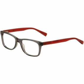 Nike Unisex Eyeglasses - Anthracite/Red Plastic Square Frame Demo Lens | NIKE 5538 70