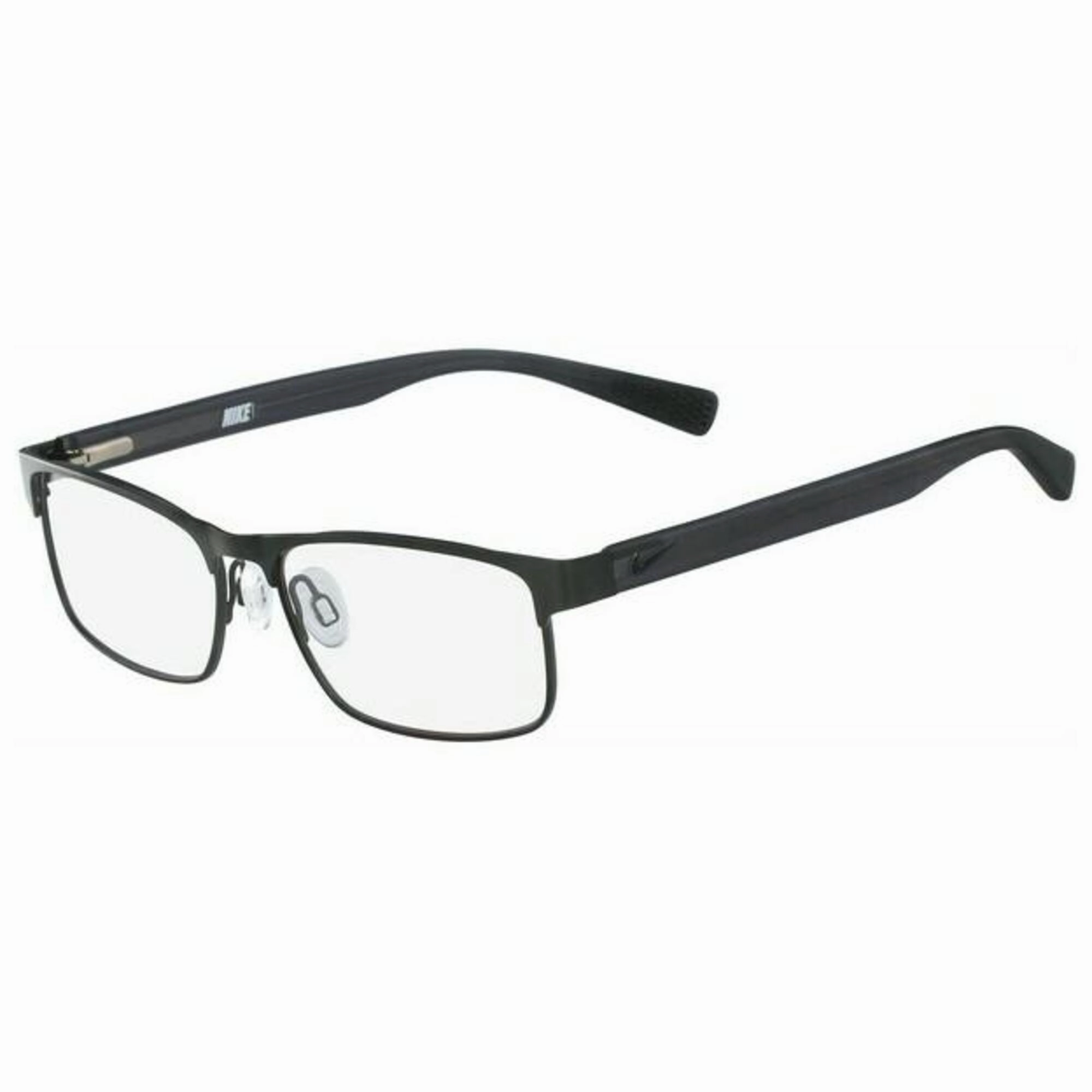 Nike Unisex Eyeglasses - Black Full Rim Rectangular Frame Demo Lens | NIKE 5574 1
