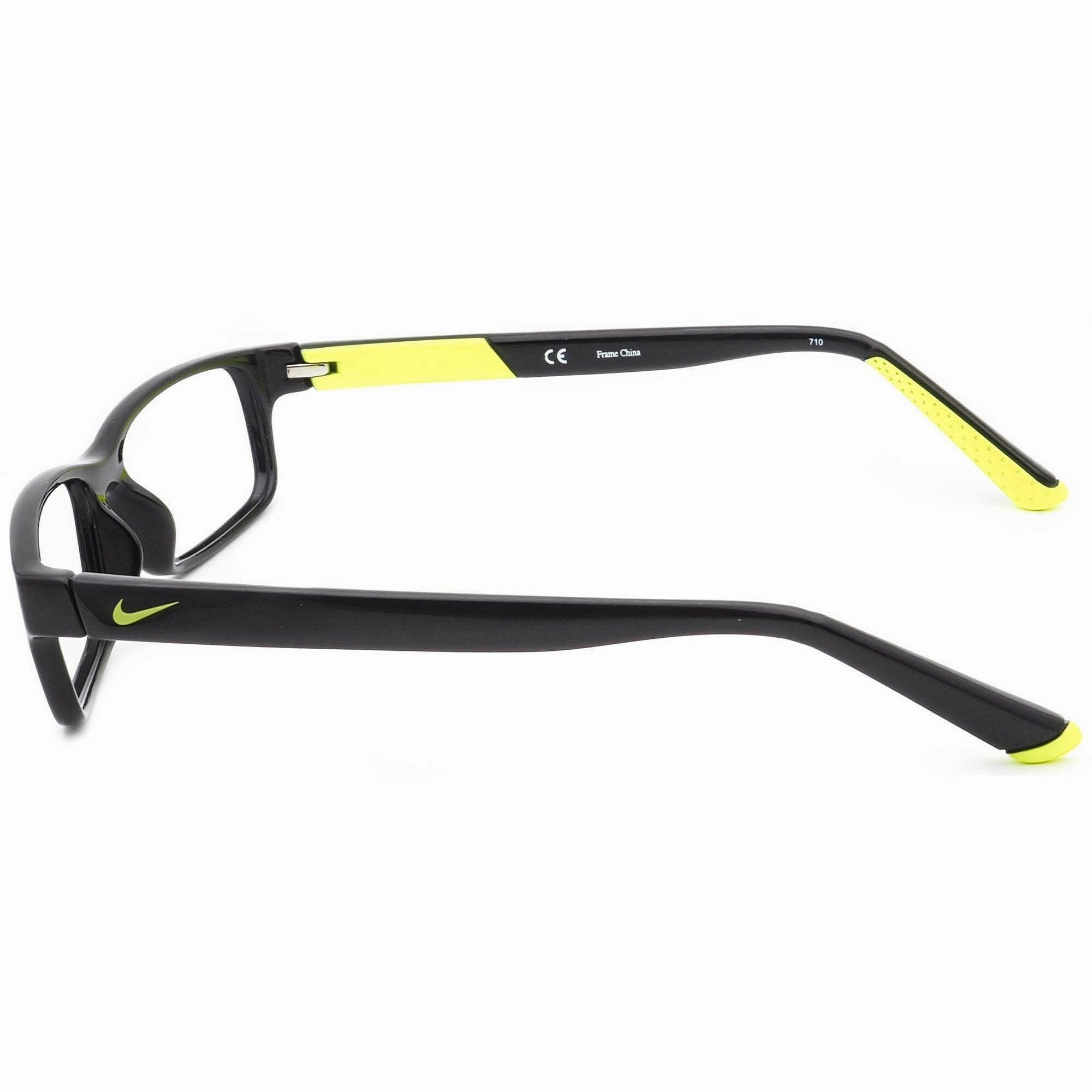 Nike Unisex Eyeglasses - Black Volt Plastic Rectangular Frame Demo Lens | NIKE 5534 15