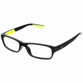 Nike Unisex Eyeglasses - Black Volt Plastic Rectangular Frame Demo Lens | NIKE 5534 15