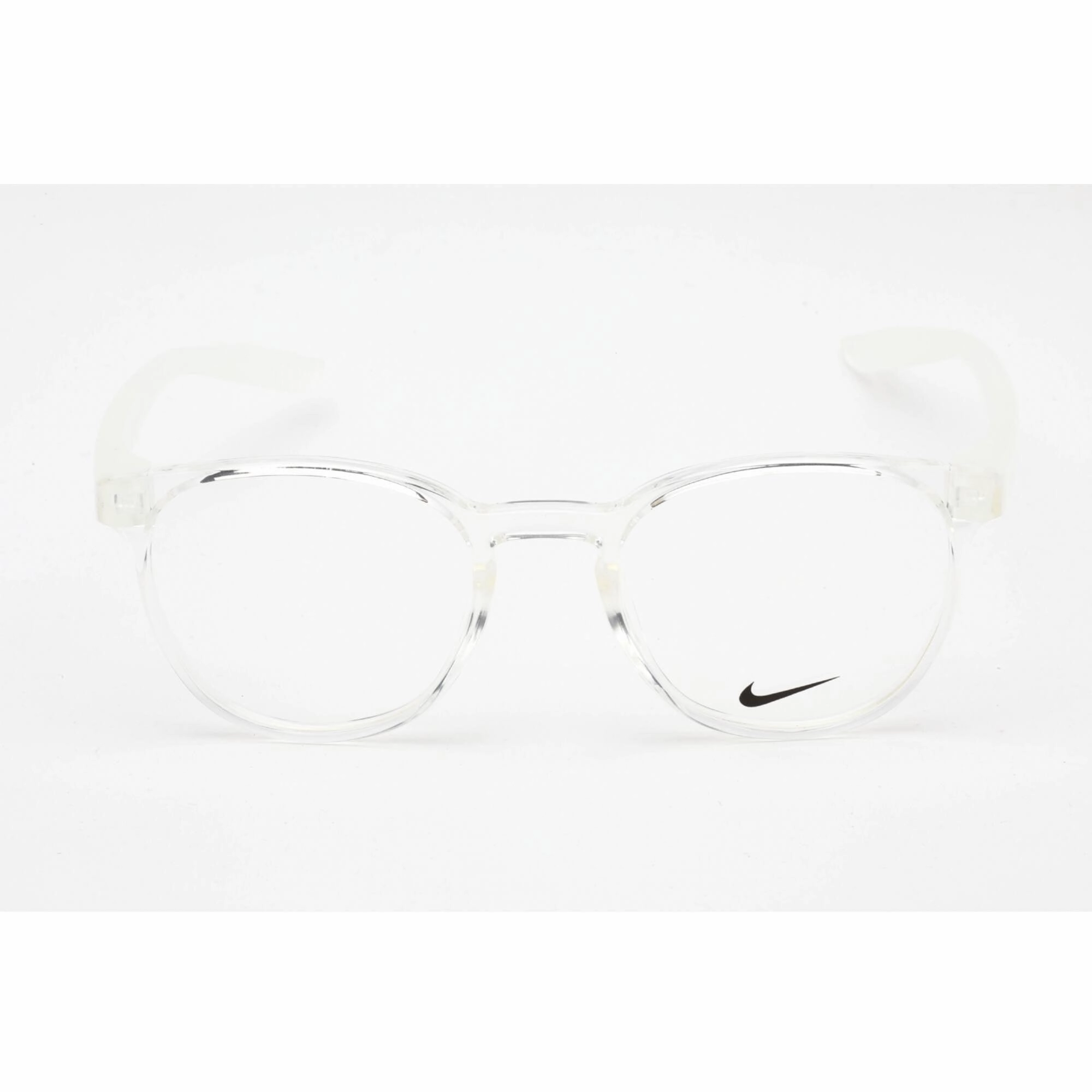 Nike Unisex Eyeglasses - Clear Lens Plastic Full Rim Round Shape Frame | NIKE 7301 900