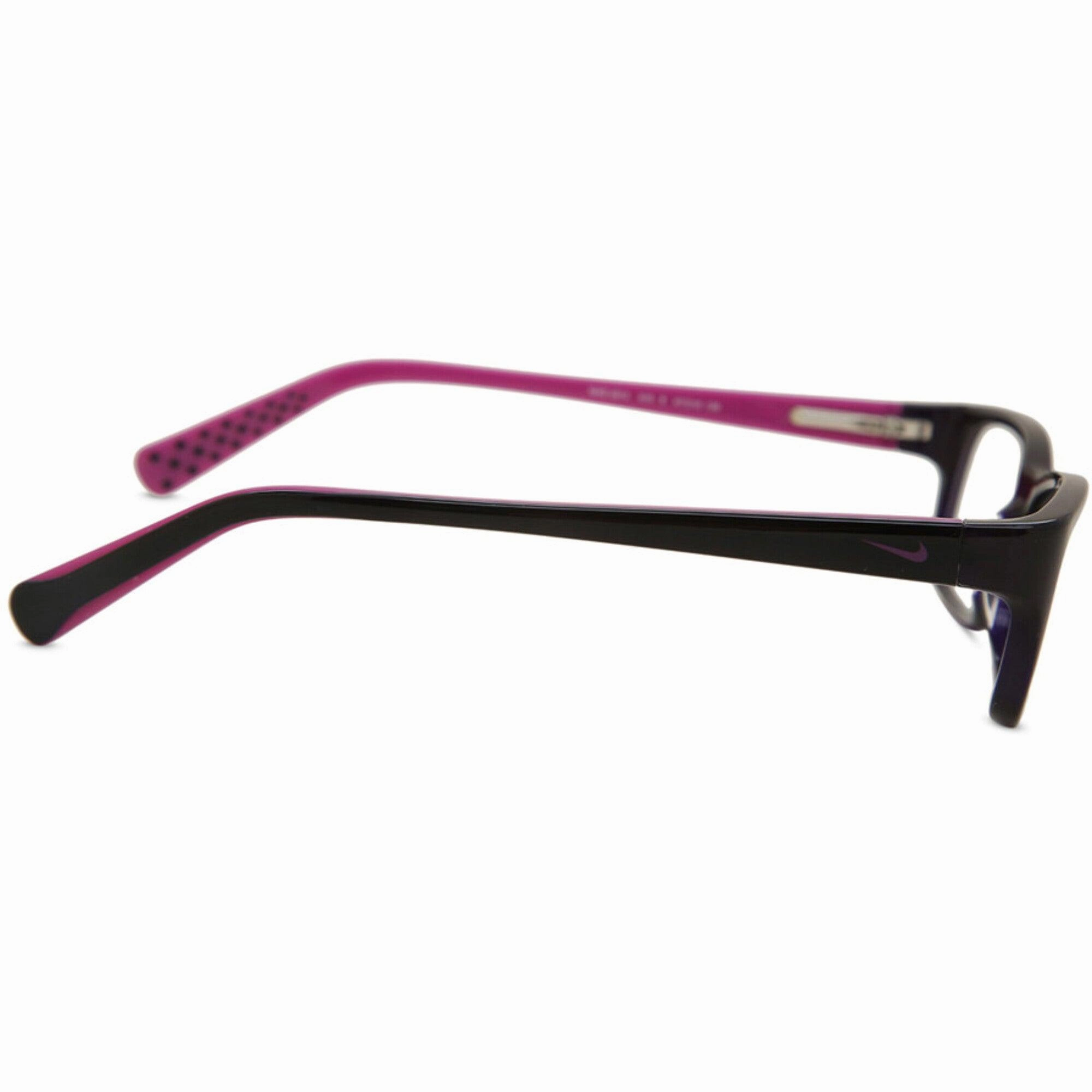 Nike Unisex Eyeglasses - Concord Fuchsia Plastic Rectangular Frame | NIKE 5513 515