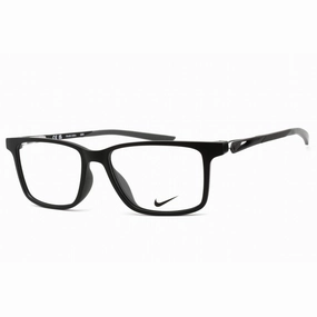 Nike Unisex Eyeglasses - Full Rim Matte Black Rectangular Shape Frame | NIKE 7145 001