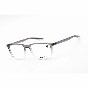 Nike Unisex Eyeglasses - Full Rim Rectangular Grey/Clear Plastic Frame | Nike7130 035