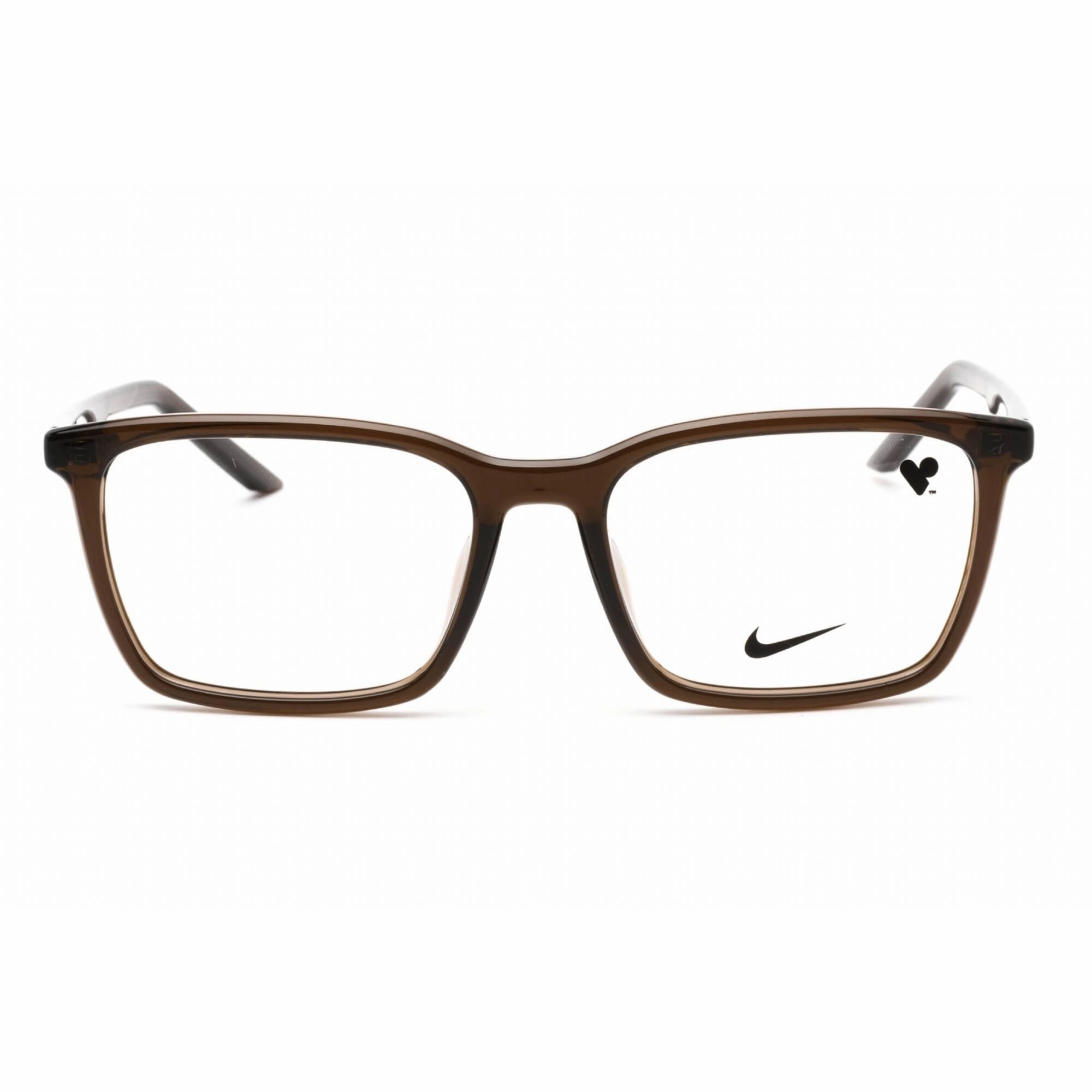 Nike Unisex Eyeglasses - Full Rim Rectangular Ironstone Plastic Frame | NIKE 7256 090