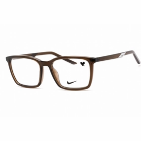 Nike Unisex Eyeglasses - Full Rim Rectangular Ironstone Plastic Frame | NIKE 7256 090