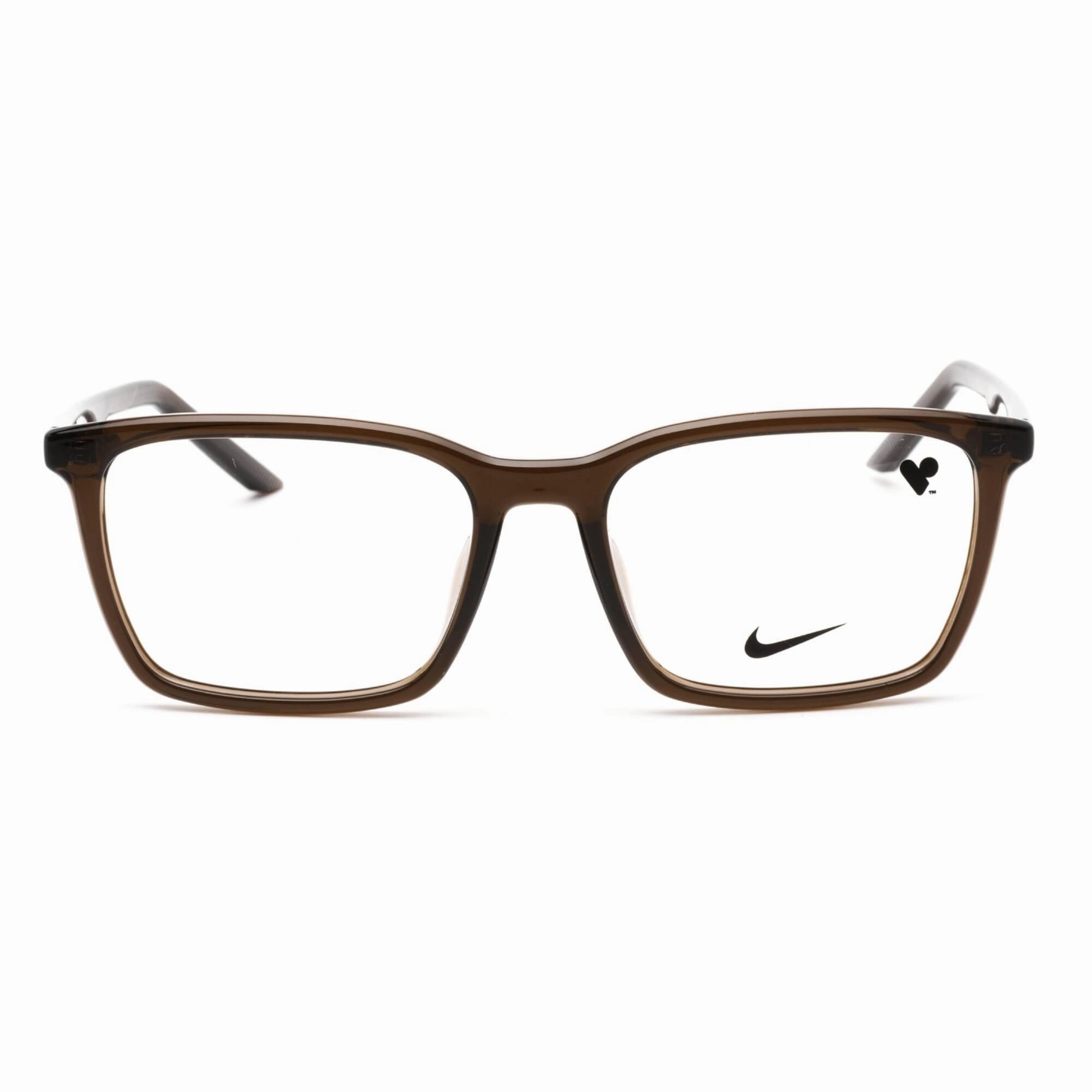 Nike Unisex Eyeglasses - Full Rim Rectangular Ironstone Plastic Frame | NIKE 7256 090