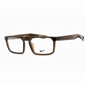Nike Unisex Eyeglasses - Full Rim Rectangular Ironstone Plastic Frame | NIKE 7306 090