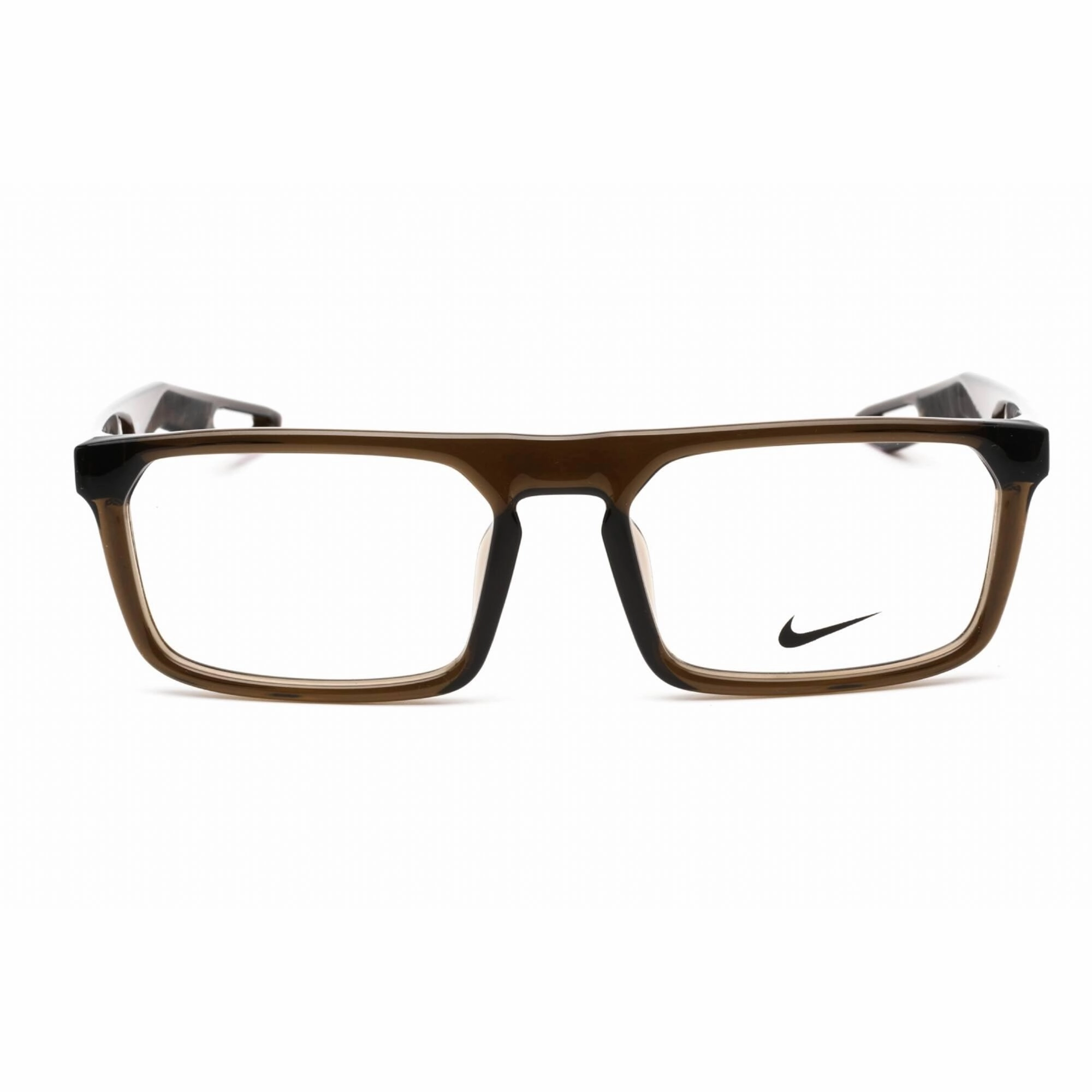 Nike Unisex Eyeglasses - Full Rim Rectangular Ironstone Plastic Frame | NIKE 7306 090