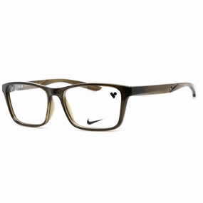 Nike Unisex Eyeglasses - Full Rim Rough Green Rectangular Plastic | NIKE 7304 316