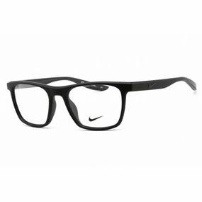 Nike Unisex Eyeglasses - Full Rim Square Matte Black Plastic Frame | NIKE 7039 001