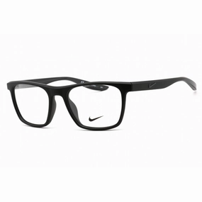 Nike Unisex Eyeglasses - Full Rim Square Matte Black Plastic Frame | NIKE 7039 001