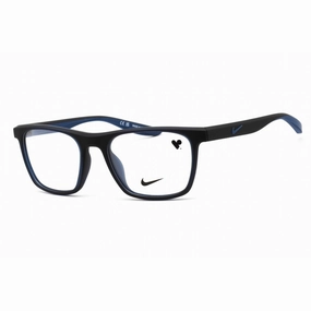 Nike Unisex Eyeglasses - Full Rim Square Matte Obsidian Plastic Frame | NIKE 7039 411