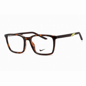 Nike Unisex Eyeglasses - Full Rim Tortoise Brown Basalt Plastic Frame | NIKE 7256 239