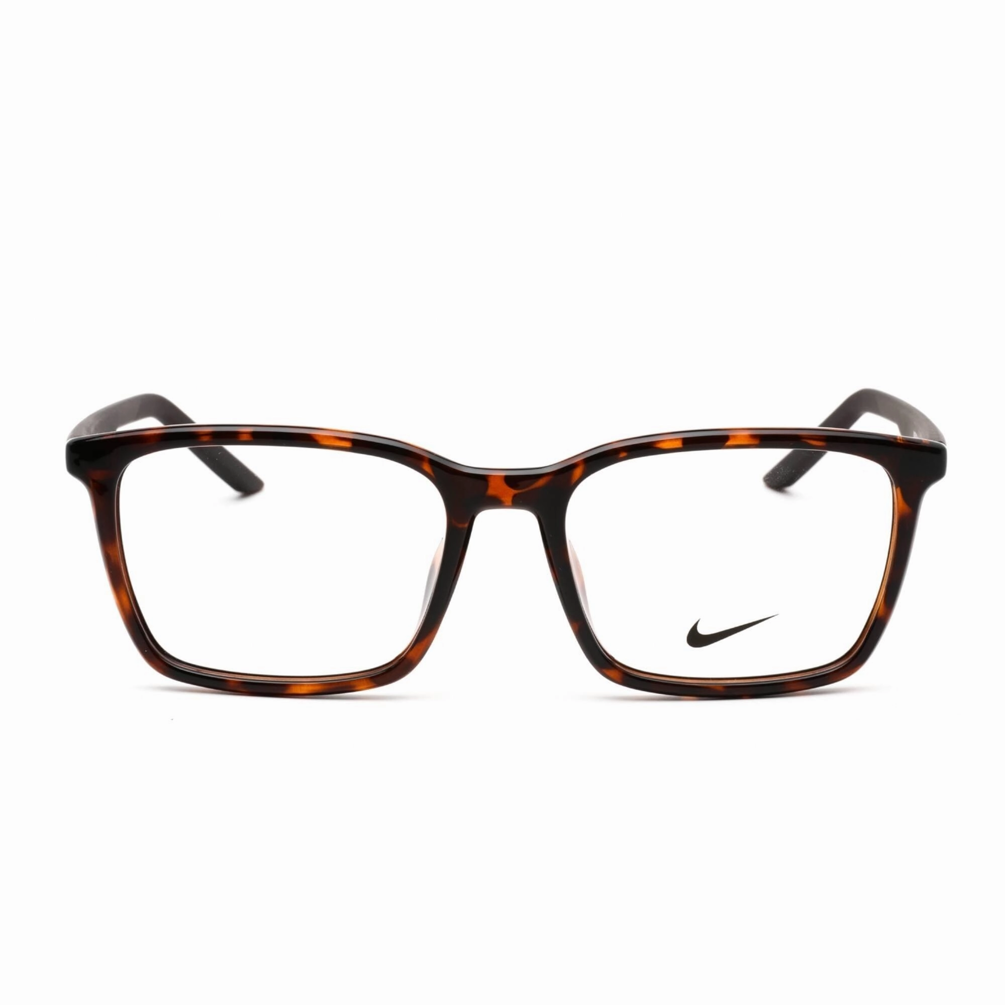 Nike Unisex Eyeglasses - Full Rim Tortoise Brown Basalt Plastic Frame | NIKE 7256 239