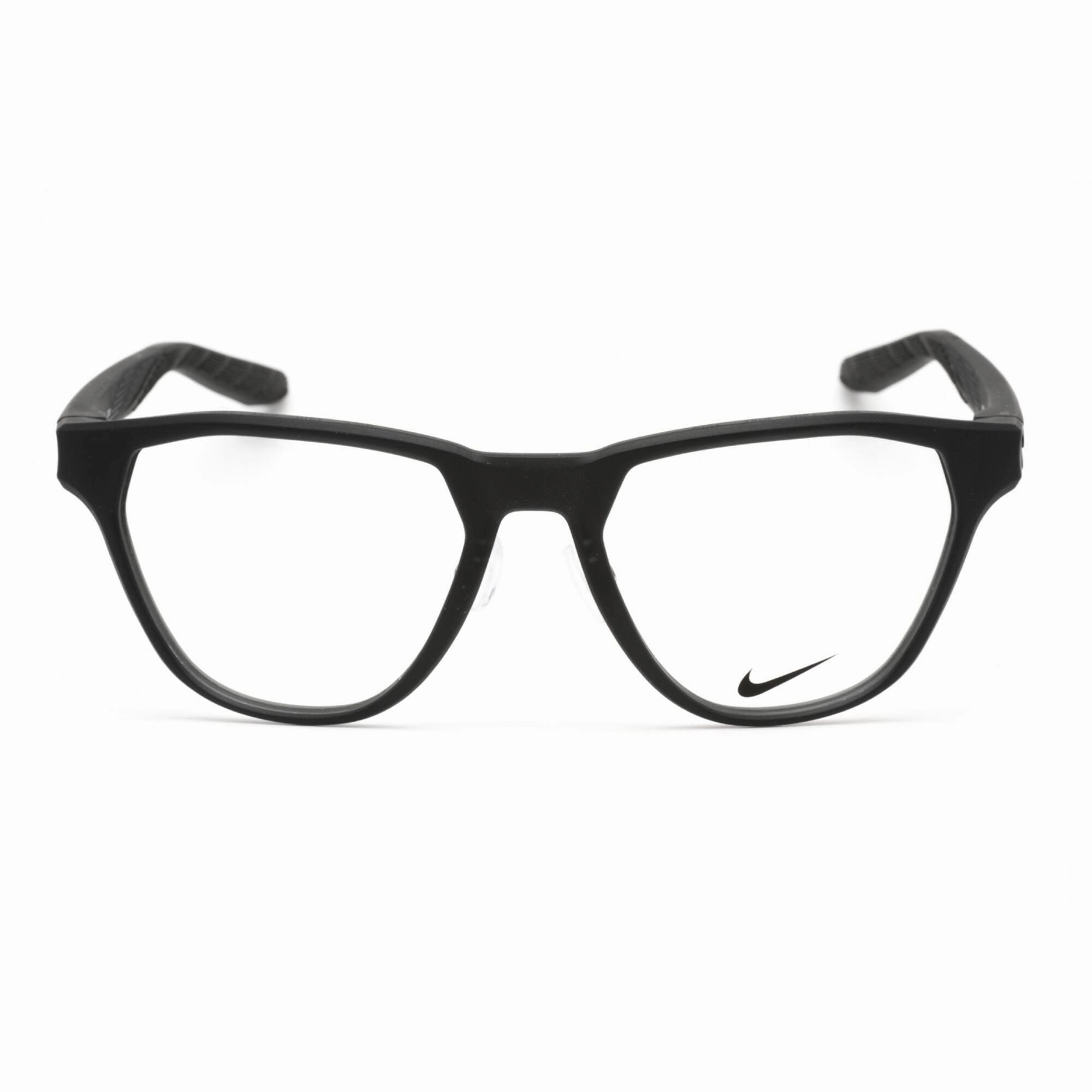 Nike Unisex Eyeglasses - Matte Black Plastic Geometric Shape Frame | NIKE 7400 001