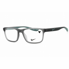 Nike Unisex Eyeglasses - Matte Dark Grey Plastic Rectangular Frame | NIKE 7046 034