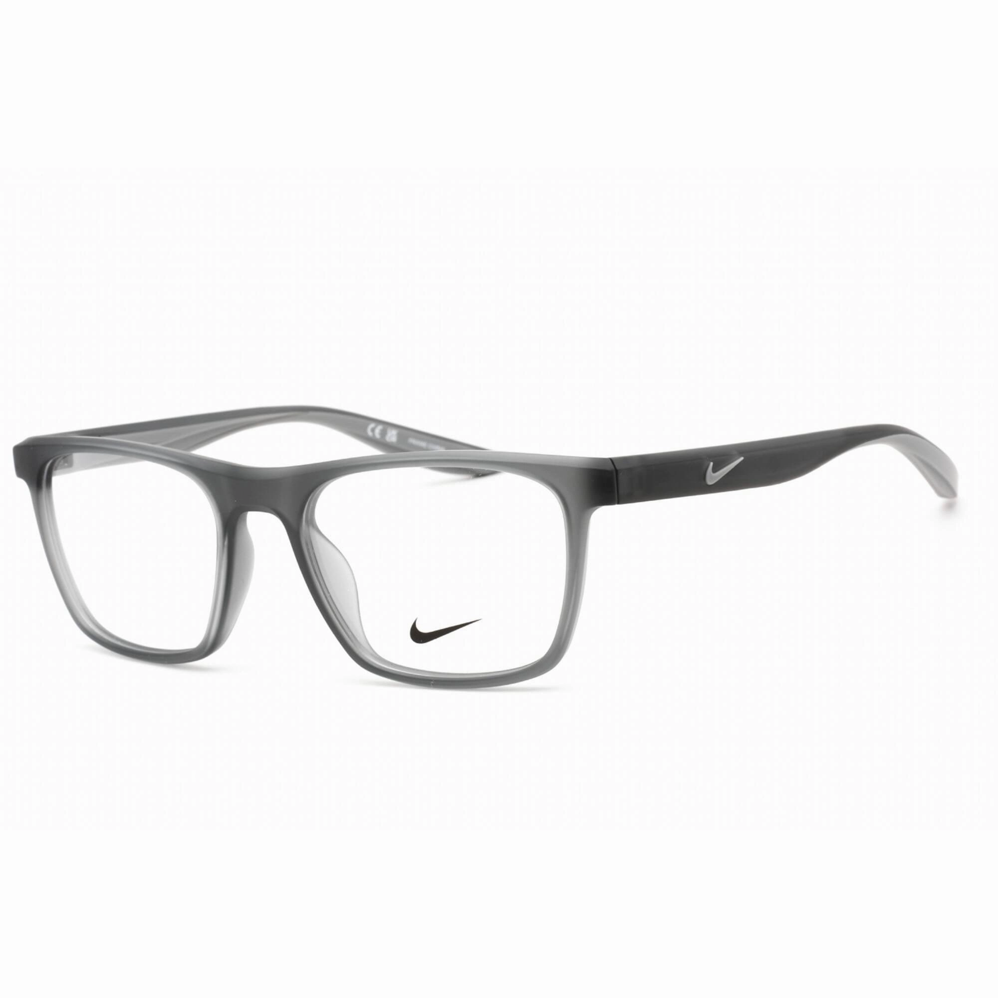 Nike Unisex Eyeglasses - Matte Dark Grey Rectangular Plastic Frame | NIKE 7039 034
