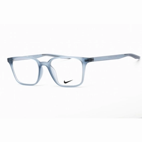 Nike Unisex Eyeglasses - Rectangular Matte Ocean Fog Plastic Frame | Nike 7126 401