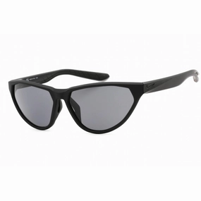 Nike Unisex Sunglasses - Full Rim Matte Black Plastic Rectangular Frame | DJ0800 010