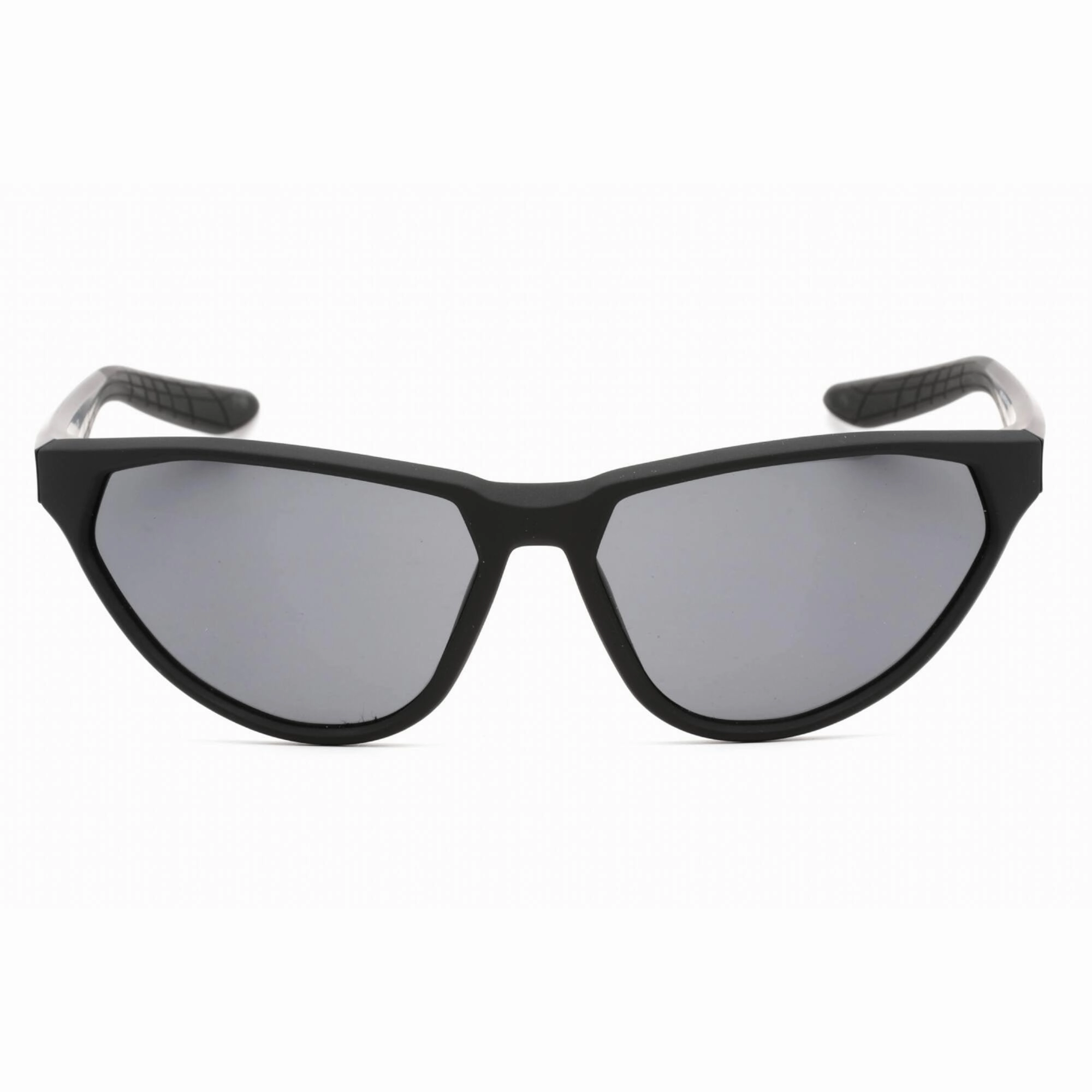 Nike Unisex Sunglasses - Full Rim Matte Black Plastic Rectangular Frame | DJ0800 010