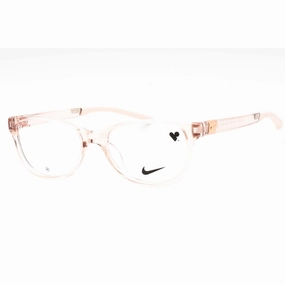 Nike Women's Eyeglasses - Blush Plastic Oval Full Rim Frame | NIKE 7155 682